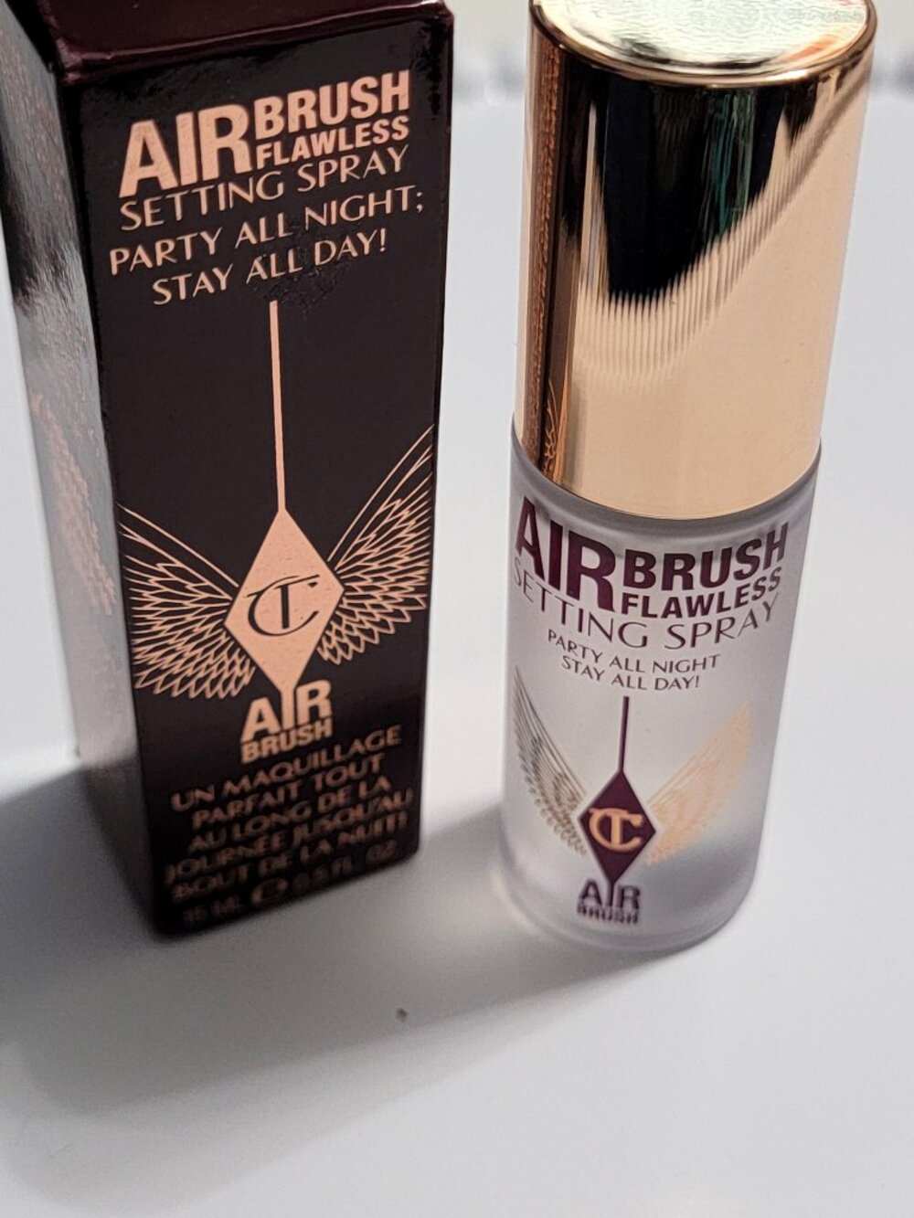 Charlotte Tilbury Airbrush Flawless Setting Spray .5 oz/15ml Mini Size